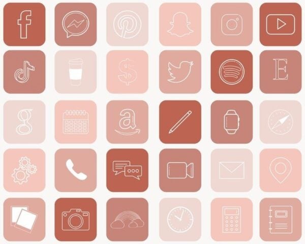20 Aesthetic iOS14 App Icons Thatll Make Your Phone Feel Brand New