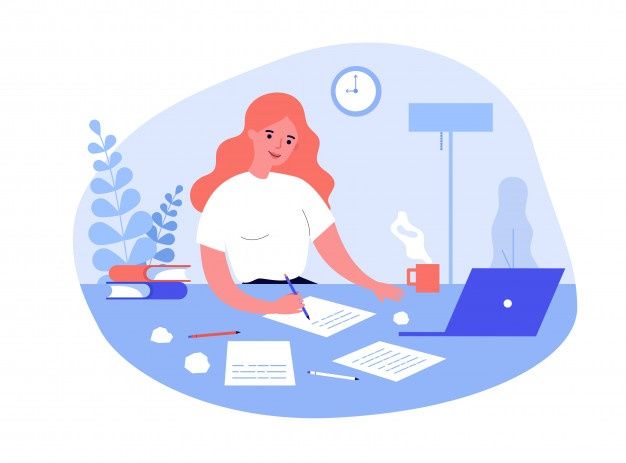 Writing Job Concept